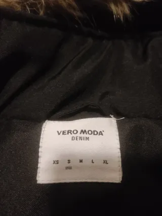 Abrigo negro mujer talla S