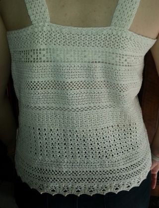 Camiseta algodón tejida a mano