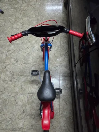 Bicicleta Spiderman Azul y Roja
