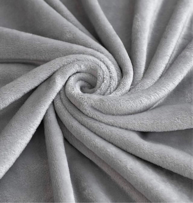 Manta Cinza Super Macia 160x210cm