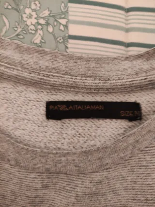 Sudadera gris piazza Italia talla m