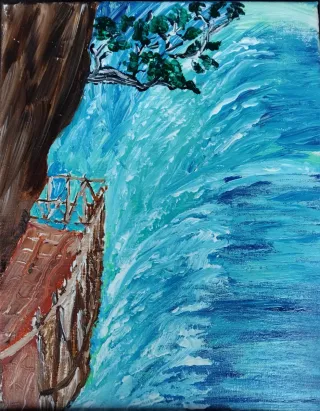 Dipinto acrilico su tela 25x30