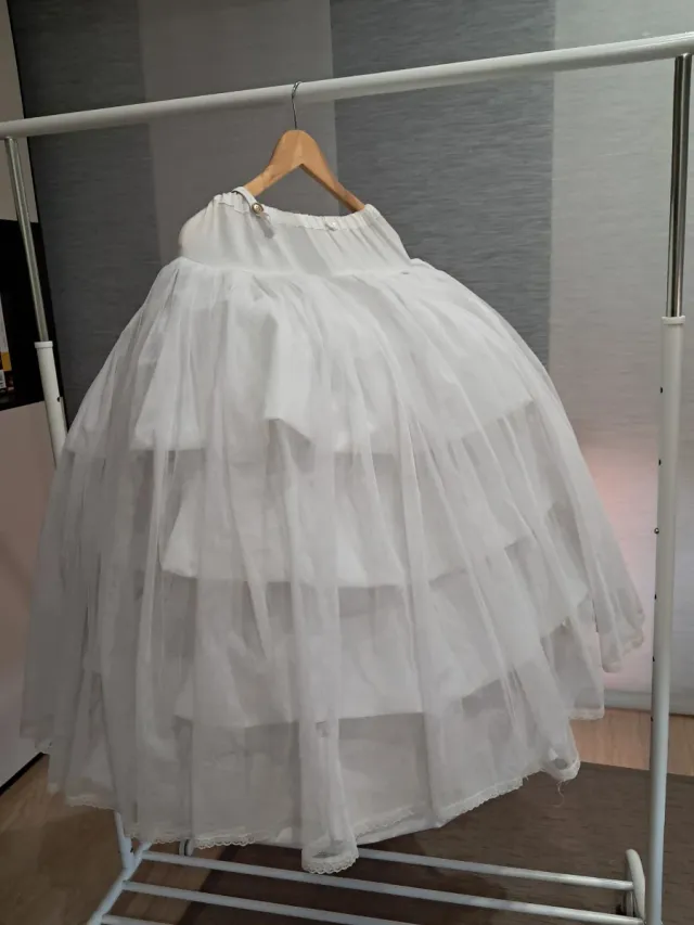 Cancán de fallera blanco 88 cms