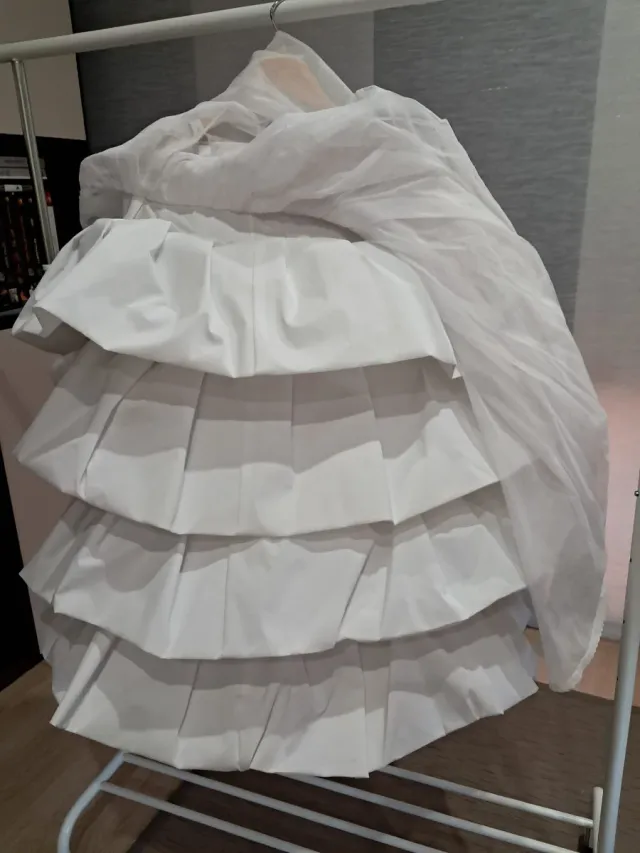 Cancán de fallera blanco 88 cms