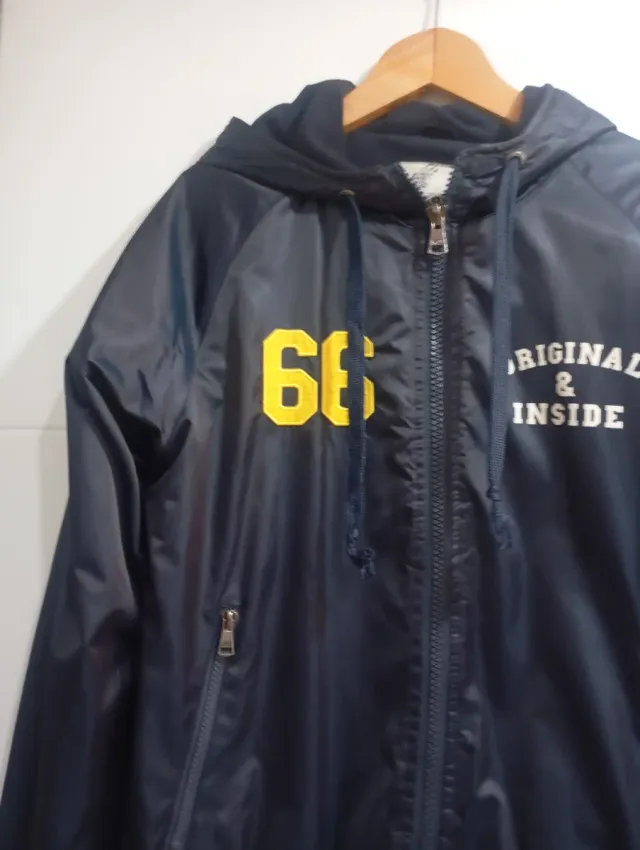 Cazadora hombre azul y amarilla Talla S