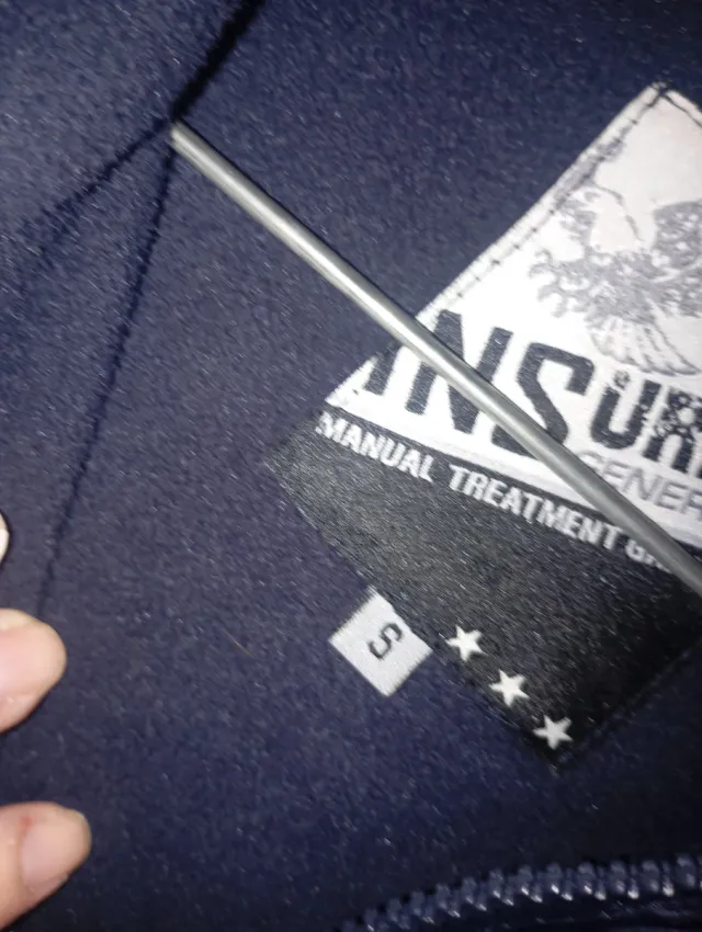 Cazadora hombre azul y amarilla Talla S