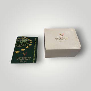 RELOJ VICEROY 43289 ESFERA BLANCA CORREA DE ACERO CON ORO + CAJA