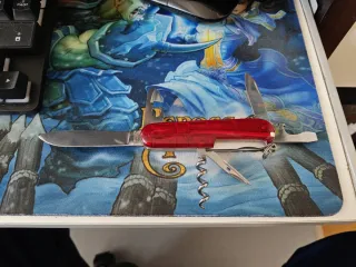 Coltello Gerber + victorinox rosso traslucido