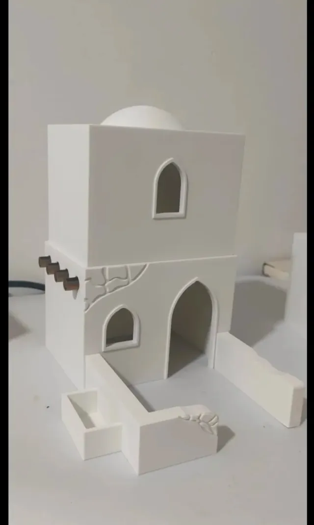 Dos casas blancas custom Playmobil belén