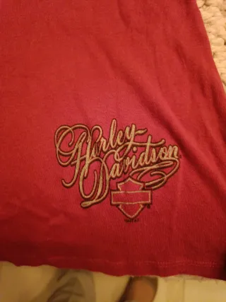 Camiseta Harley Davidson Mujer Roja