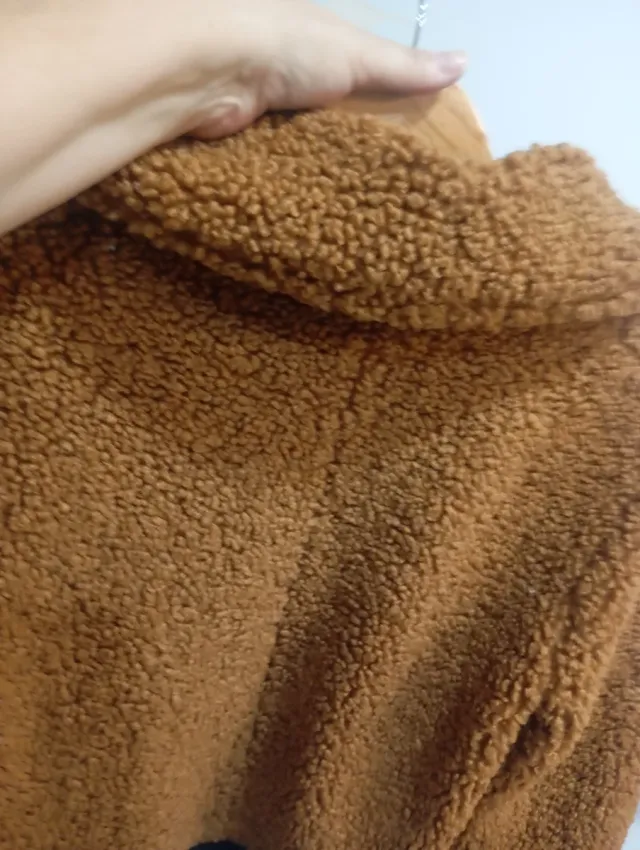 Cazadora teddy marrón mujer Talla S
