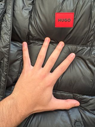 Plumífero Hugo Boss Negro con Capucha