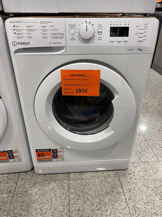 Lavadora Indesit 7kg 1200rpm