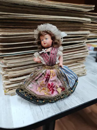 Lote 10 Muñecas Regionales Españolas Anni 50-70