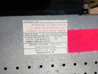 Radio clásica Cassette Sanyo