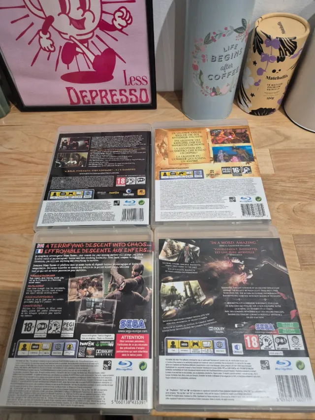 Pack 4 Juegos PS3: Bayonetta, Condemned 2, Genji,