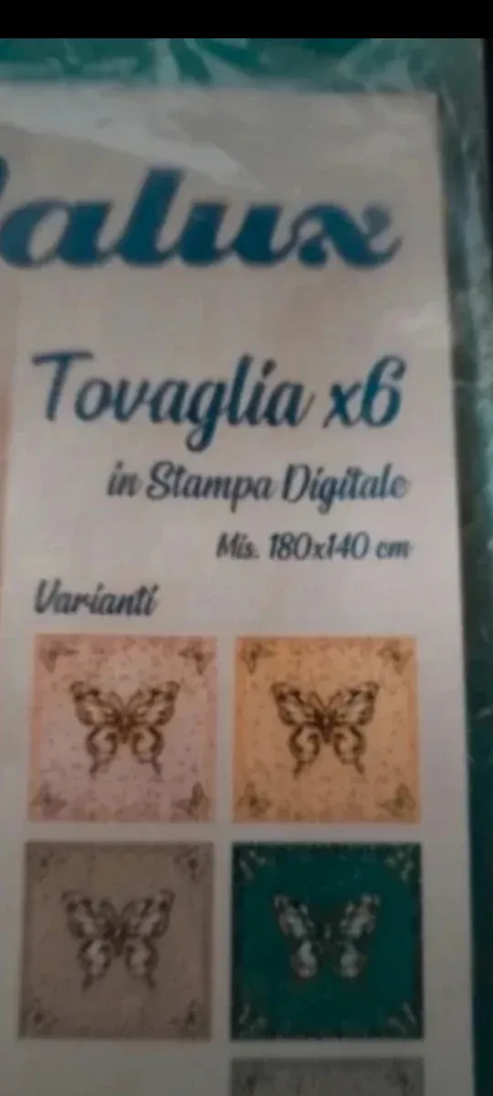Tovaglia digitale con farfalle