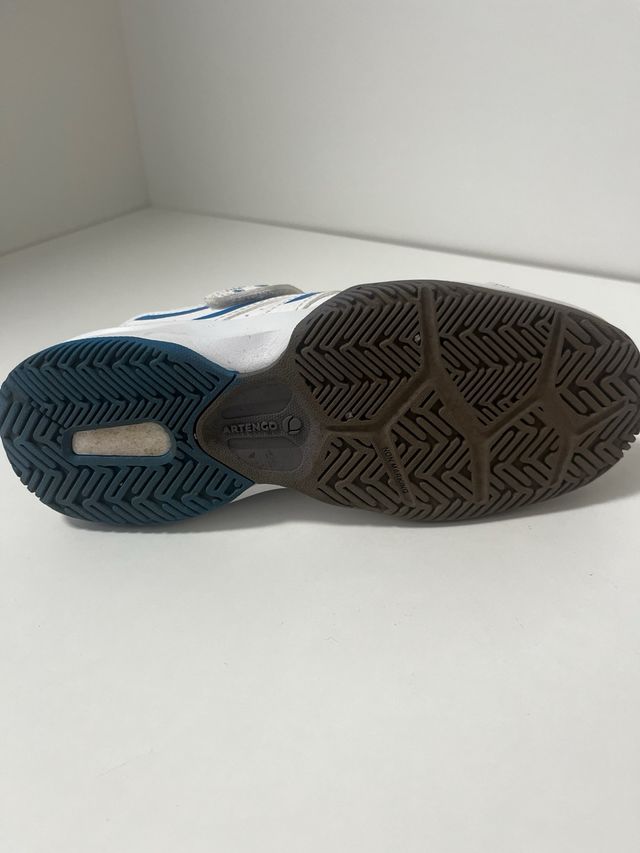 Playeras Tenis Blancas y Azules Talla 33