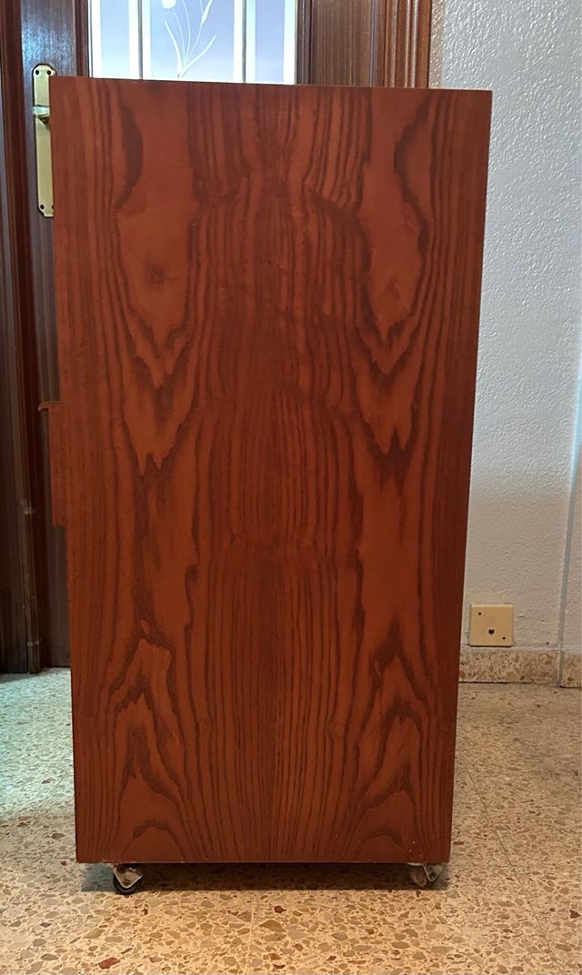 Mueble auxiliar para vinilos de madera