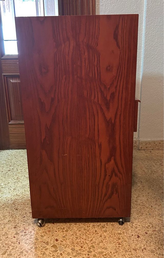 Mueble auxiliar para vinilos de madera