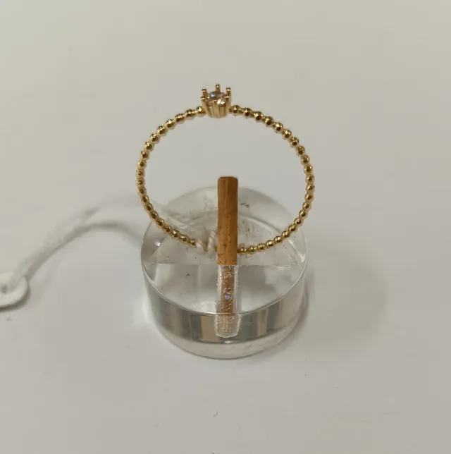 Sortija Oro 18K. Con Circonita