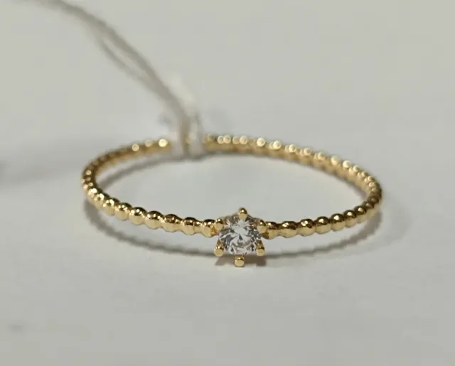 Sortija Oro 18K. Con Circonita