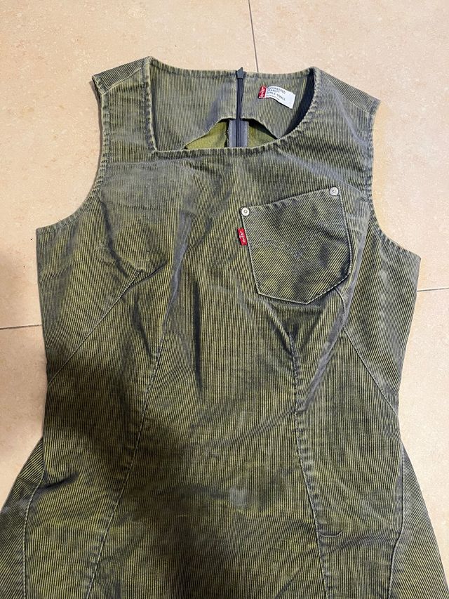 Vestido Levi's Pana Verde Talla S