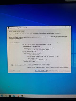 Ordenador GeForce 720. i5 6400