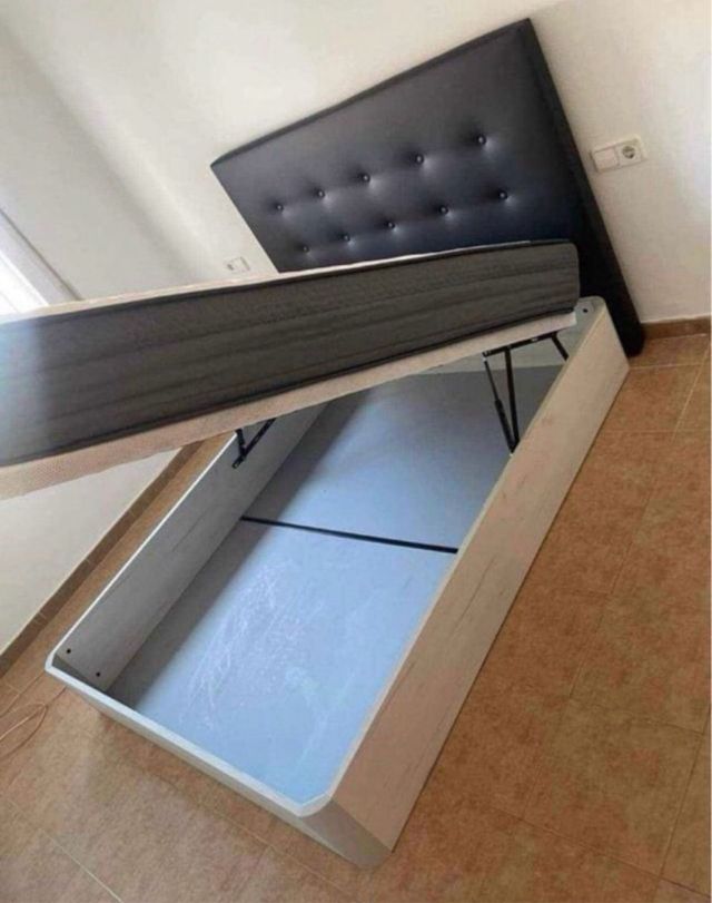 Canape abatible + Colchón 180x200 segunda mano