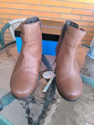 Botines piel Marrón MaryPaz Talla 36 Nuevos