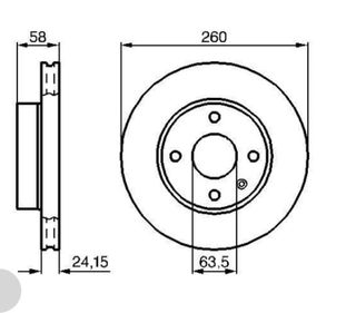 Discos de freno Ford Sierra