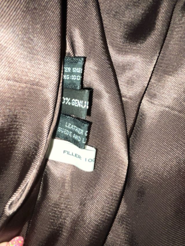 Giacca Comstock vera pelle vintage marrone