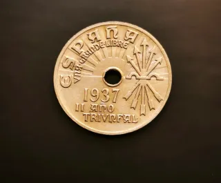 Moneda 25 céntimos 1937 Año Triunfal