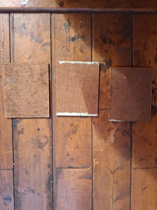 Lote 3 cuadros pequeños flores