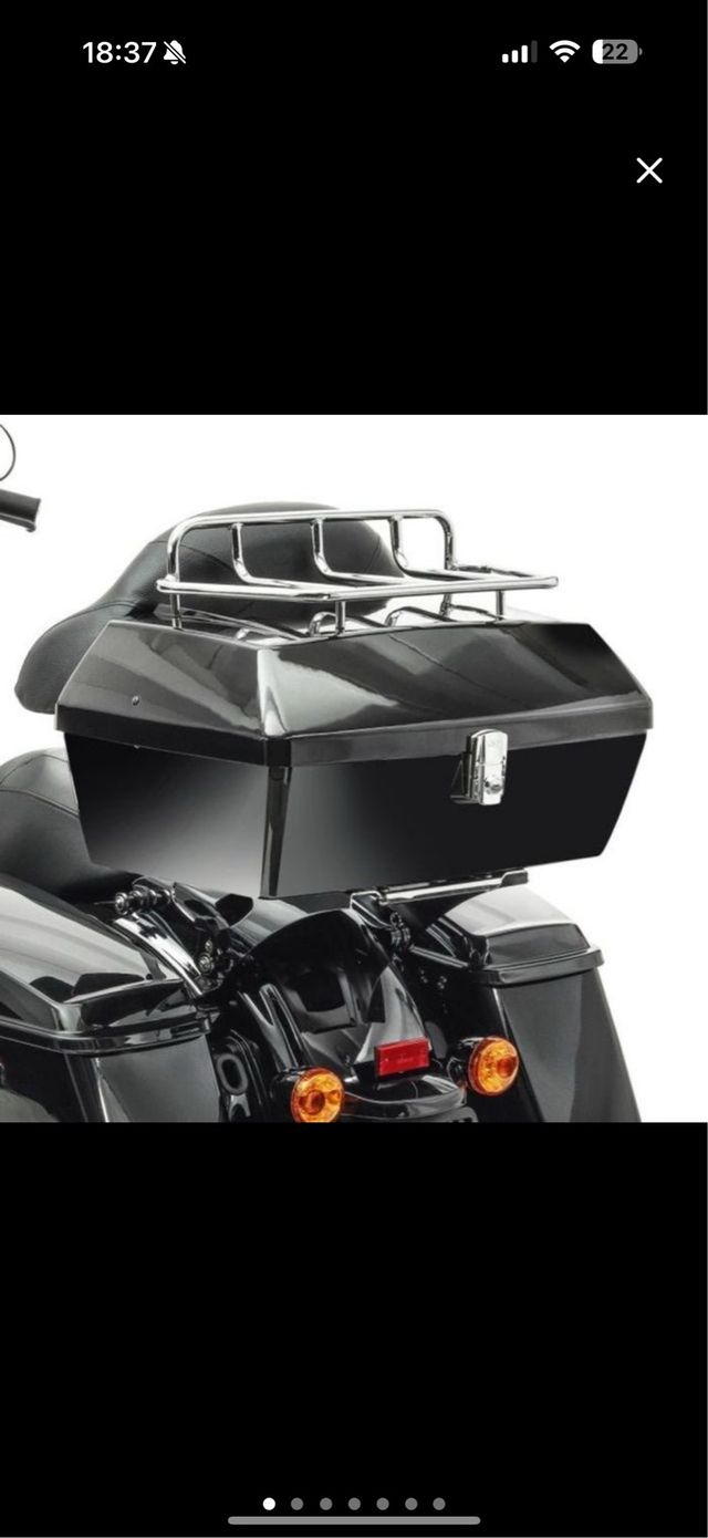 Maletín para moto negro