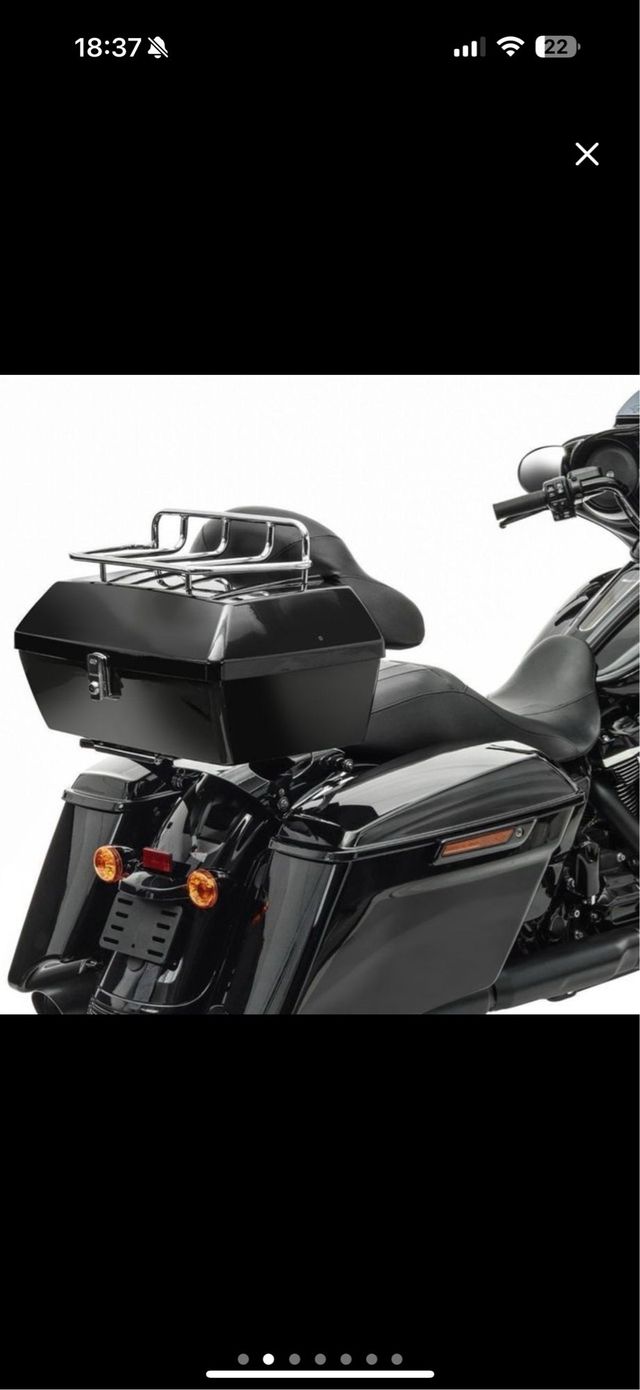 Maletín para moto negro