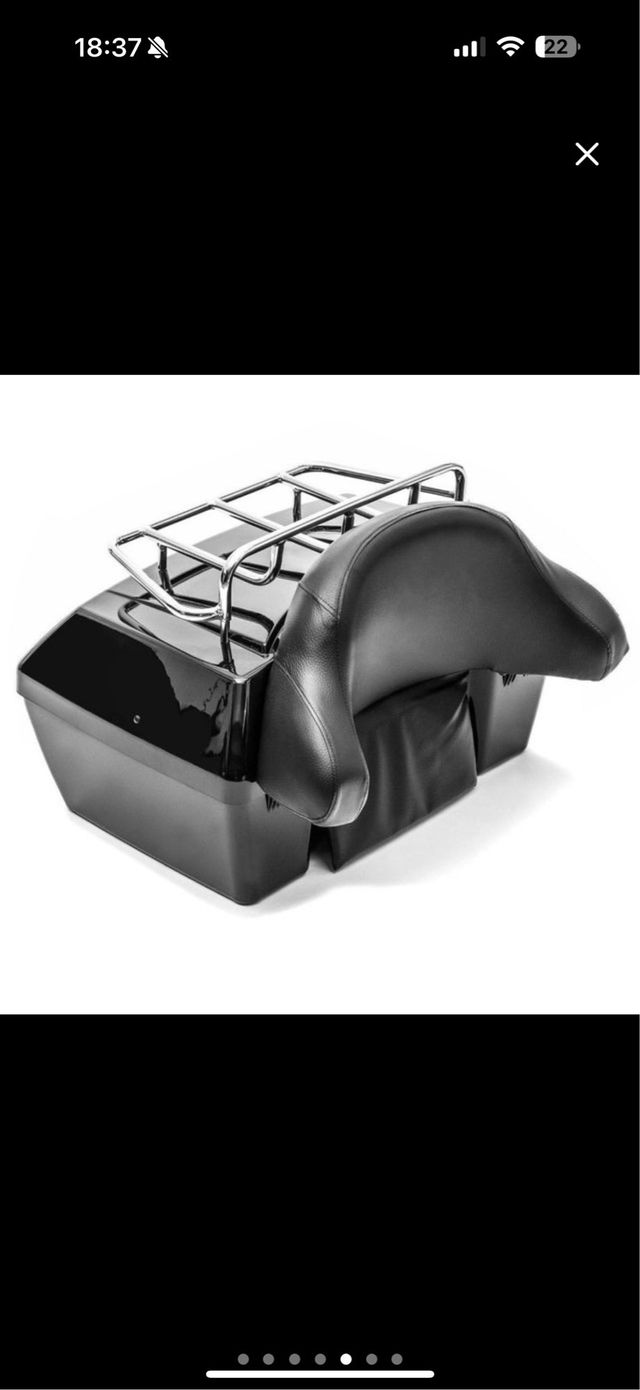 Maletín para moto negro