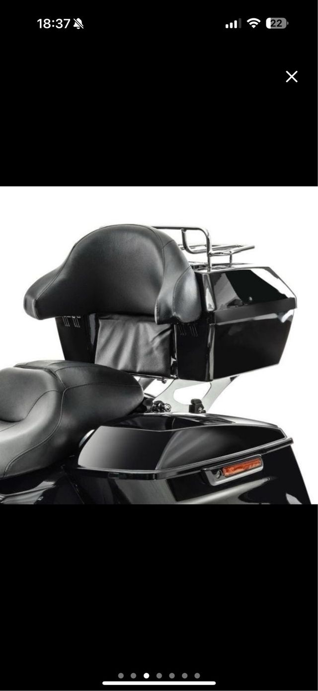 Maletín para moto negro