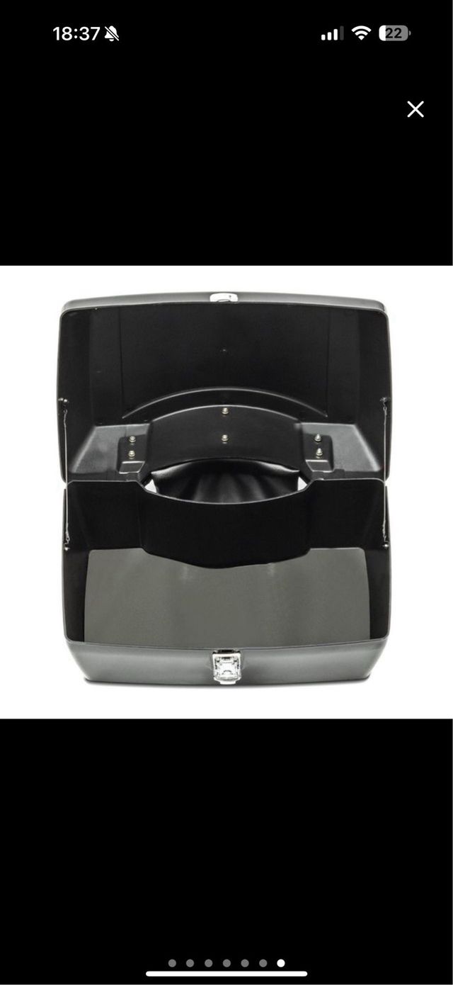 Maletín para moto negro