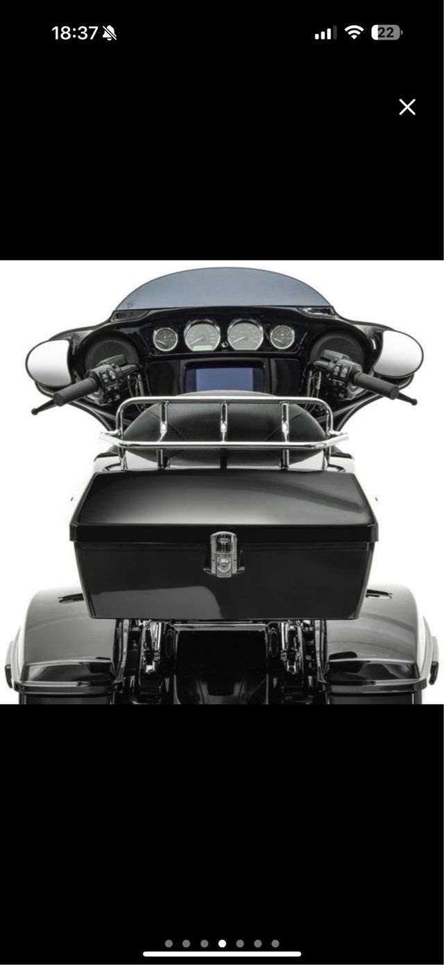 Maletín para moto negro