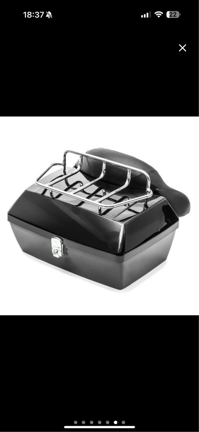 Maletín para moto negro