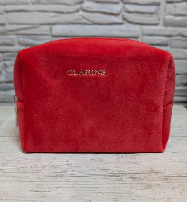 Neceser Clarins Terciopelo Rojo