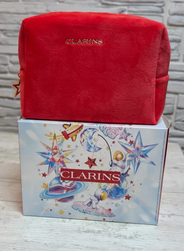 Neceser Clarins Terciopelo Rojo