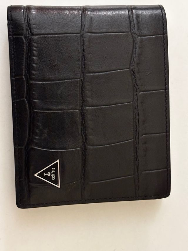 Portafoglio Guess Nero Coccodrillo