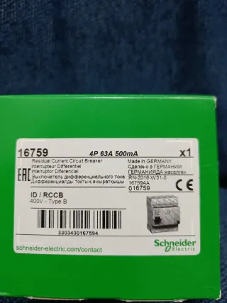 Interruptor Diferencial 4P 63A 500mA