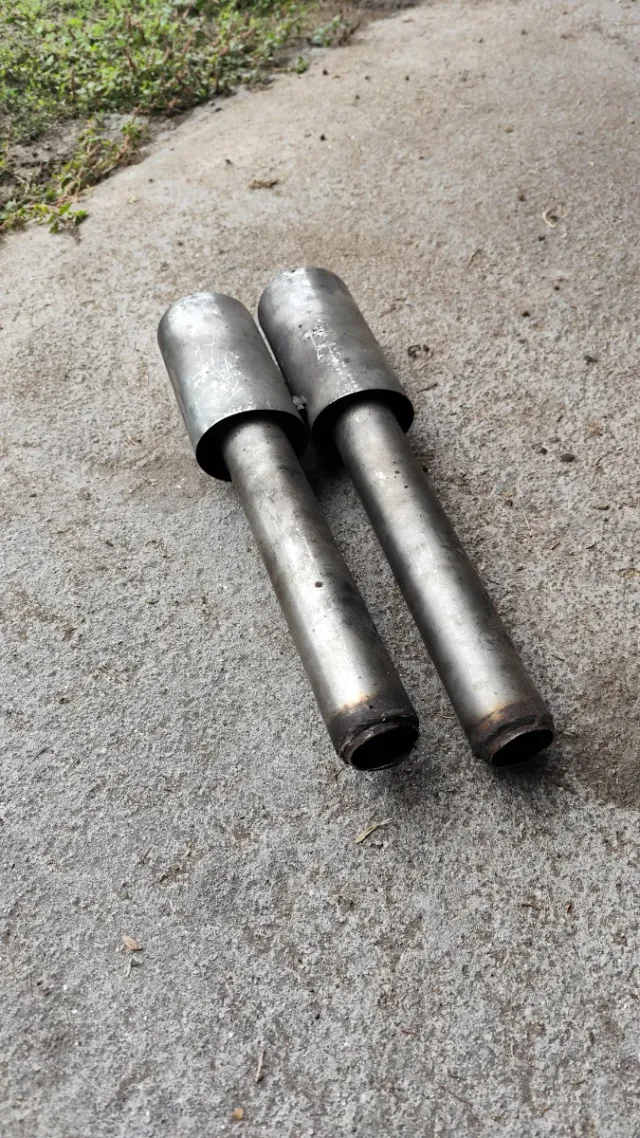 Doble salida de escape de acero