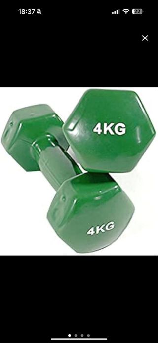 Mancuernas verdes 4kg (Set de 2)