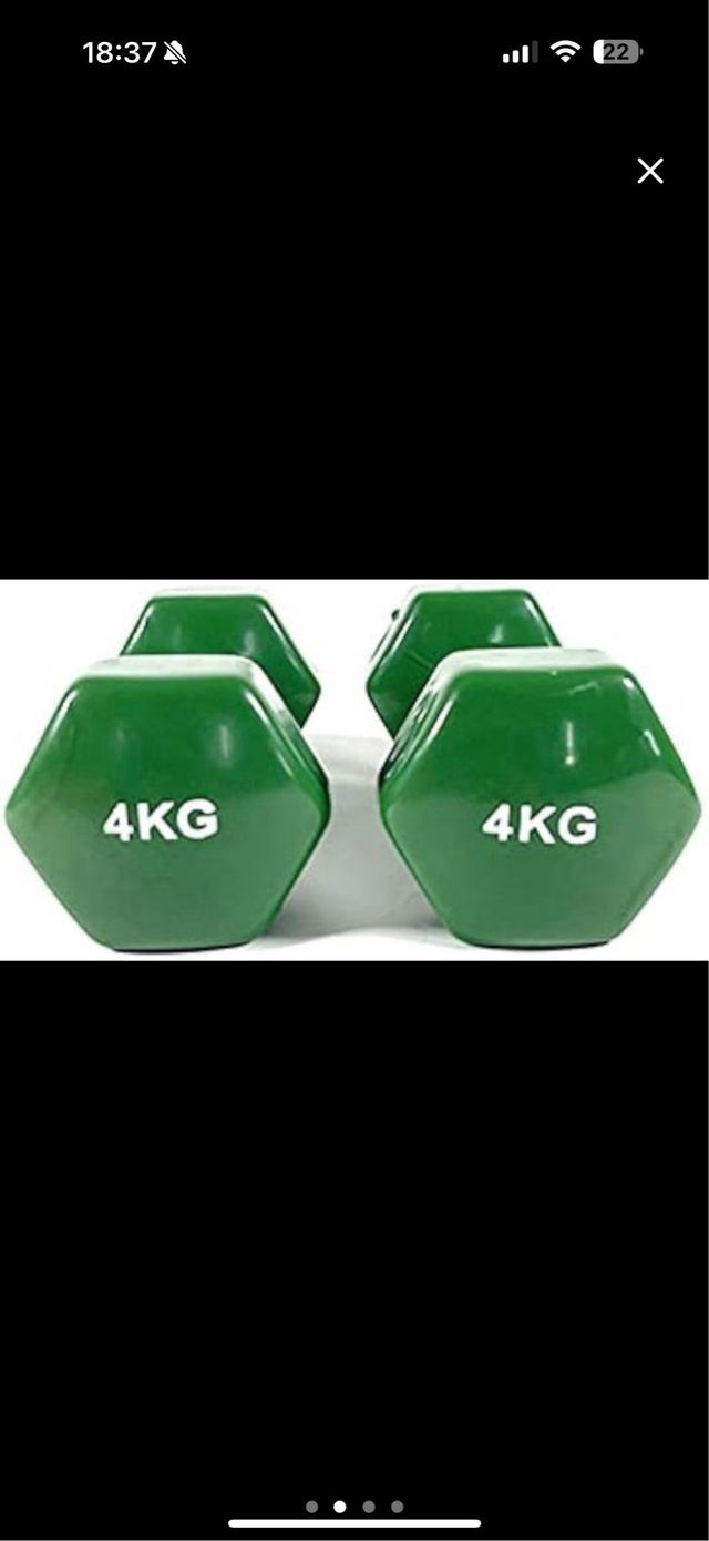 Mancuernas verdes 4kg (Set de 2)