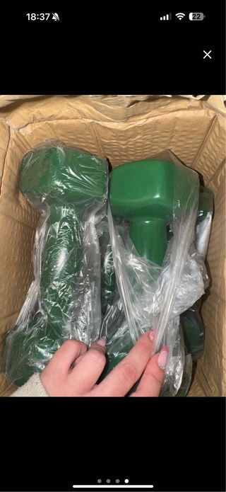 Mancuernas verdes 4kg (Set de 2)