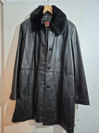 Cazadora Piel Negra Mujer Talla 2X.Nuevo.